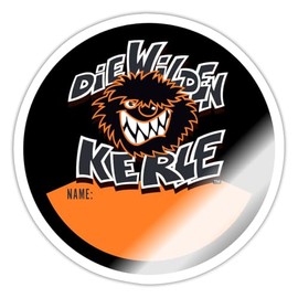 Spreadshirt Die Wilden Kerle Name Sticker Logo Black Sticker Max. 10 x 10 cm 10 x 10 cm Glossy White