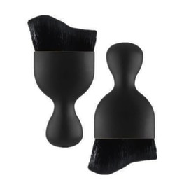 Wugauwor 2 Black Car Detailing Brush Set, Car Interior Cleaning Brush, Dust Brush Soft Brush for Cleaning Car Interiors, Computer Keyboards, PC Screen, Fans and More