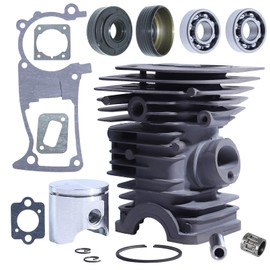 Gubeter Cylinder Crank Ball Bearing Gasket Kit for Husqvarna 340 340E 340Epa 345 345E 345 Epa 350 Epa (2003-01) Chainsaw 503 87 00-76,503 87 01-71