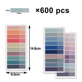 600 Pcs Book Annotation Tabs,Book Tabs,Tabs for Annotating Books,Annotation Tabs for Documents,Book Tabs Aesthetic,Translucent,Annotating Tabs,for Books Annotations,Documents Indexes