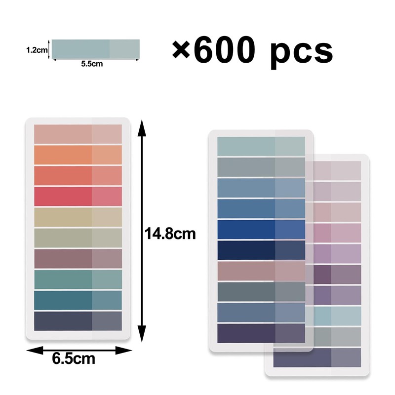 600 Pcs Book Annotation Tabs,Book Tabs,Tabs for Annotating Books,Annotation Tabs