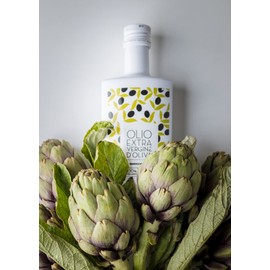Antico Frantoio Muraglia Pitted Extra Virgin Olive Oil from Apulia | Premium Polyphenol Rich EVOO | Early Harvest First Cold Pressed | Imported from Italy | 16.9 fl oz (500ml) Bottle with Beautiful Gift Box (Gift Box Color Varies Black or White)