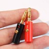 LWCUSNJ 4mm Audio Speaker Cable Connector,24 Pcs Banana Plug Wire