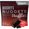 HERSHEY'S NUGGETS Dark Chocolate Truffles, Candy Share Pack, 7.7 oz