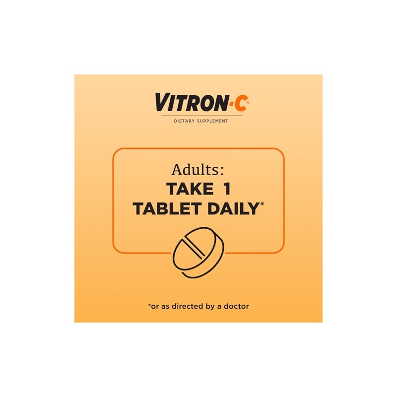 Vitron-C Iron Supplement, Immunity Support Iron Supplements with Vitamin C,
