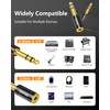 ANDTOBO 1/4''(6.35mm) Male to 1/8'' (3.5mm) Female Stereo Audio Jack