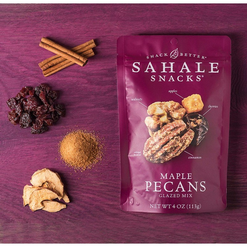 Sahale Snacks Maple Pecans Glazed Mix, 4 oz Pouches (6