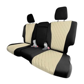 FH Group Custom Fit Seat Covers Compatible with EX-L Touring 2016-2022 EX | Elite | SE 2019-2022, 2nd Row Electric Button Bench Only, Beige Neoprene Seat Covers, Honda Accessories, Seat Covers for SUV