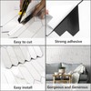 Vamos Tile Glossy White Marble Backsplash Tile Peel and Stick,