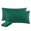 Aisbo Pillowcase, 40 x 80 cm, Set of 2, Green,