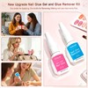 Nail Glue and Glue Remover Kit for Press On Acrylic