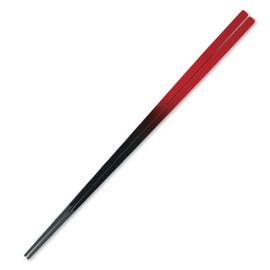 J-kitchens Chopsticks, 9.8 inches (25.0 cm), Vermilion Black, Made in Japan