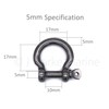 Bow Shackle Marine Stainless Steel 316 A4 Shackles 4mm 5mm