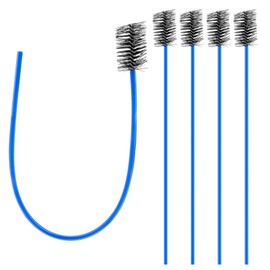 16-Inch Flexible AC Drain Line Cleaning Brush, 5-Pack, for Condensate P-Trap and HVAC Systems, Blue