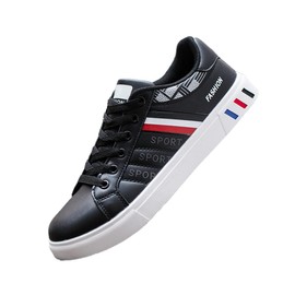 Manantial Casual Court Style Sneakers, Lightweight, 9.6 - 10.6 inches (24.5 - 27.0 cm), Black