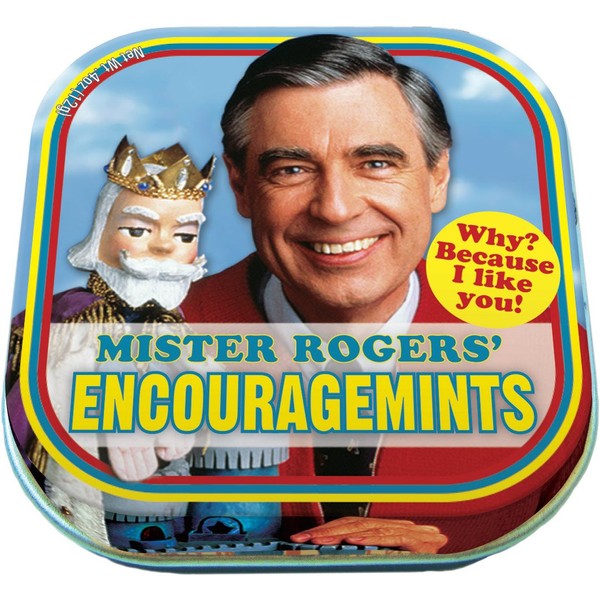 The Unemployed Philosophers Guild Mister Rogers EncourageMints Mints - 1 Small Tin 1.75 x 1.75