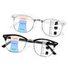 OPTOFENDY Progressive Multifocal Reading Glasses for Women Men Square Blue