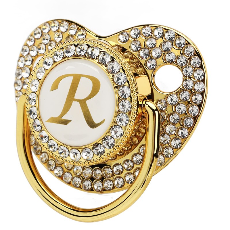 Glitter Pacifier, Baby Pacifier Lightweight Easy Care Capital Printed Healthy