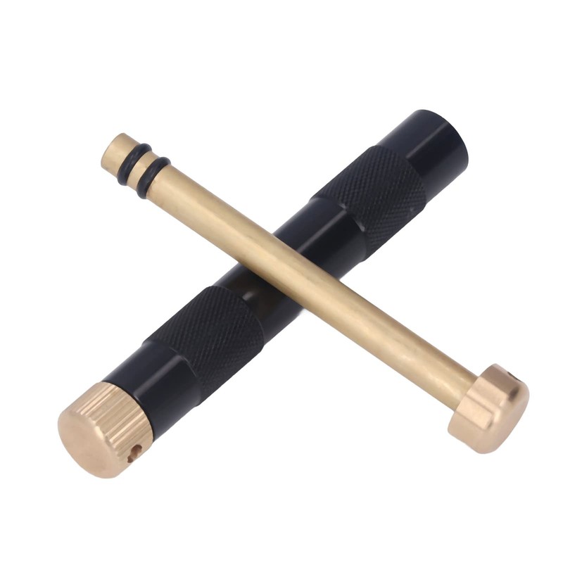 Naroote Fire Piston, Black Outdoor Emergency Aluminum Alloy Fire Piston
