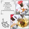 HerzensWahl Tea Flowers Gift Set with Pot | 6 x