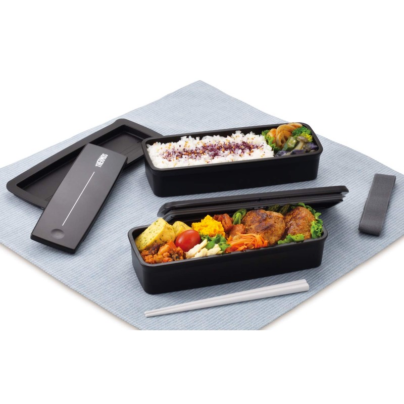 Thermos DJS-980W BK 2-Tier Lunch Box, 36.8 fl oz (980
