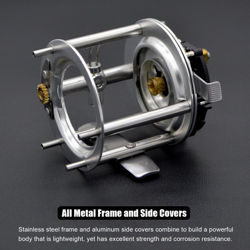 CAMEKOON X-Tribe Round Baitcasting Fishing Reel, Synchronized Level Wind System,