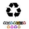 Recycle Bin Vinyl Decal Labels Design #2 Adhesive Recycling Stickers