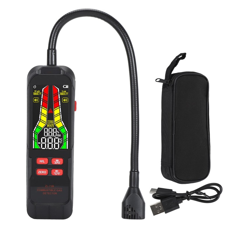 Gas Monitor Meter High Accuracy Multifunctional ABS Portable Gas Leak