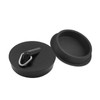 FINDIR 3 Pack Sink Drain Plug, Universal Drain Plug, Black