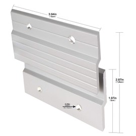 French Cleat Picture Hanger 4" Aluminum Z Clips Interlocking Wall Mounting Bracket Hardware Kit for Hanging Mirrors, Panels, Shelf ,Headboards, Artwork, Cabinet, Whiteboard, Art Frames (5 Pairs)