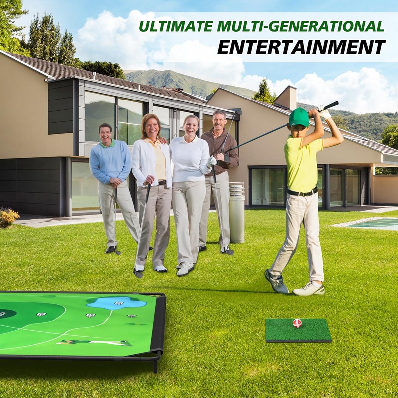 BaiYuan Portable Golf Chipping Game Set for Dads & Junior