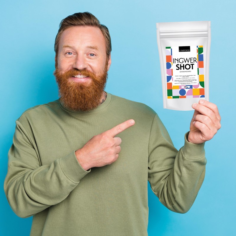 Limfood | 200 g Ginger Shot Powder, Fruity Sharp Ginger