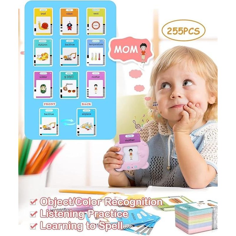Toddler Bilingual Educational Toy | 2-in-1 Spanish-English Learning System |