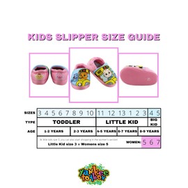 CoComelon Little Girl's Plush Aline Slippers (Pink, 11-12 M US Little Kid)