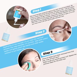 Sensitive Lash Remover for Lash Extensions - GBL Free Eyelash Extension Remover Gel - Fast-Acting Lash Extension Remover, Efficient Lash Glue Remover 15 ml - Existing Beauty Lashes