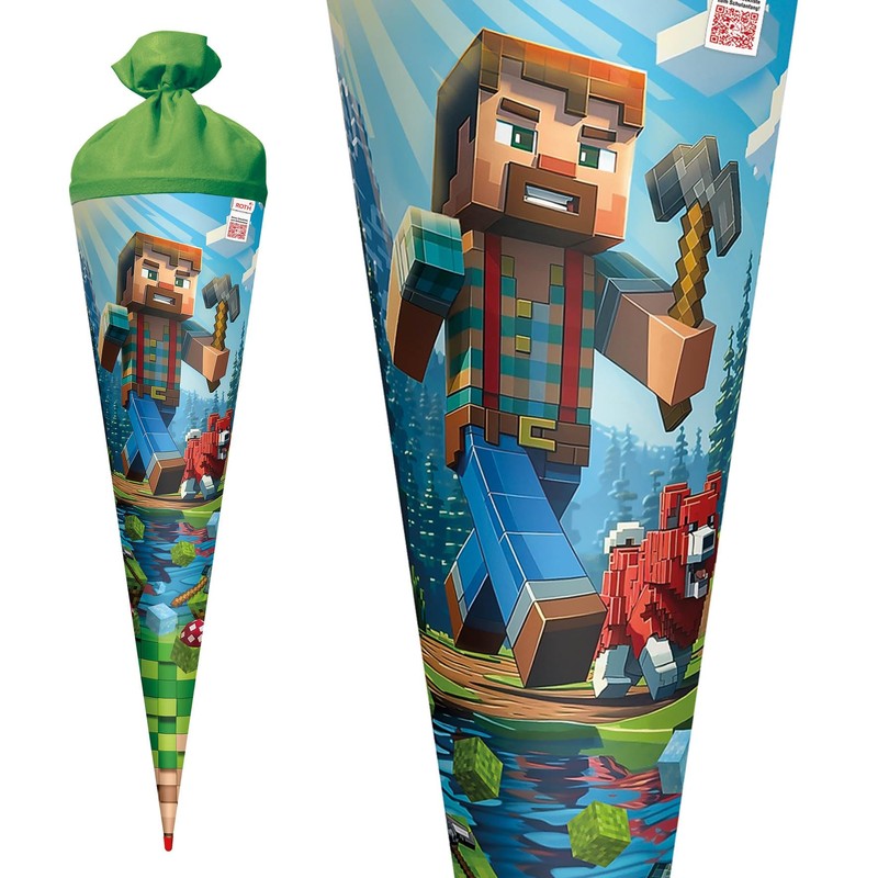 ROTH Motif School Cone, Block Game, 70 cm, Round, Red