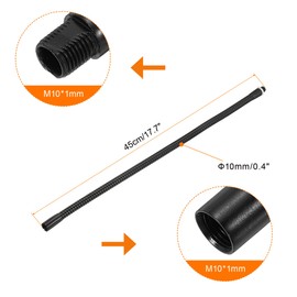PATIKIL Microphone Gooseneck M10 Flexible Arm Extension 45 cm / 17.7 Inches Black