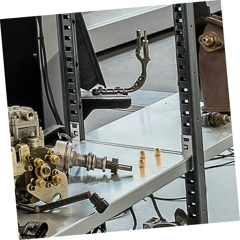 Mobestech 2pcs Brake Line Union Fitting Car Brake Line Pressure