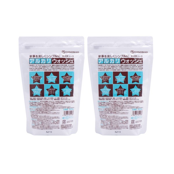 Jishi Shiosha Alkaline Wash 17.6 oz (500 g) x 2 Bag Set