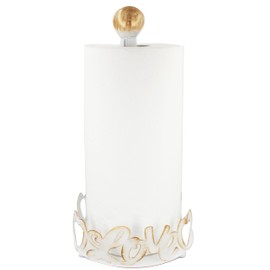 Paper Towel Holder White Countertop Paper Towel Holder Stand for Kitchen Countertops, Bars & Dining Tables,Fits Standard & Jumbo Rolls (White)