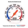 Termómetro de Horno de Acero Inoxidable para Monitorear Temperatura