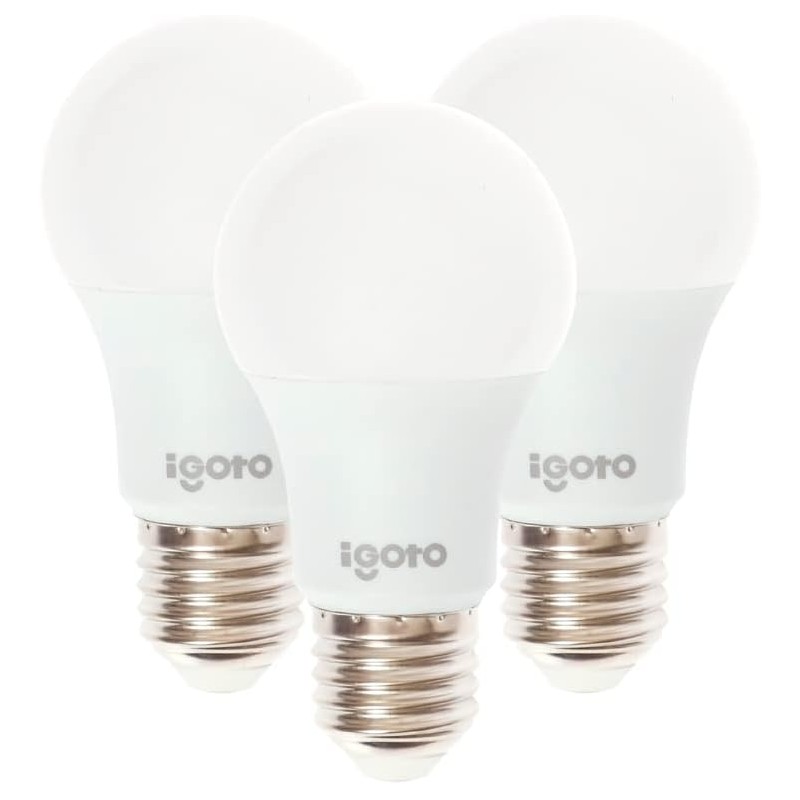 iGoto F3P20107 Pack de 3 Focos 7w A55 Luz Calida