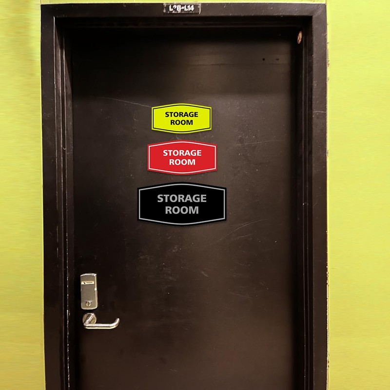 Signs ByLITA Fancy Storage Room Sign(Black Gold) - Medium