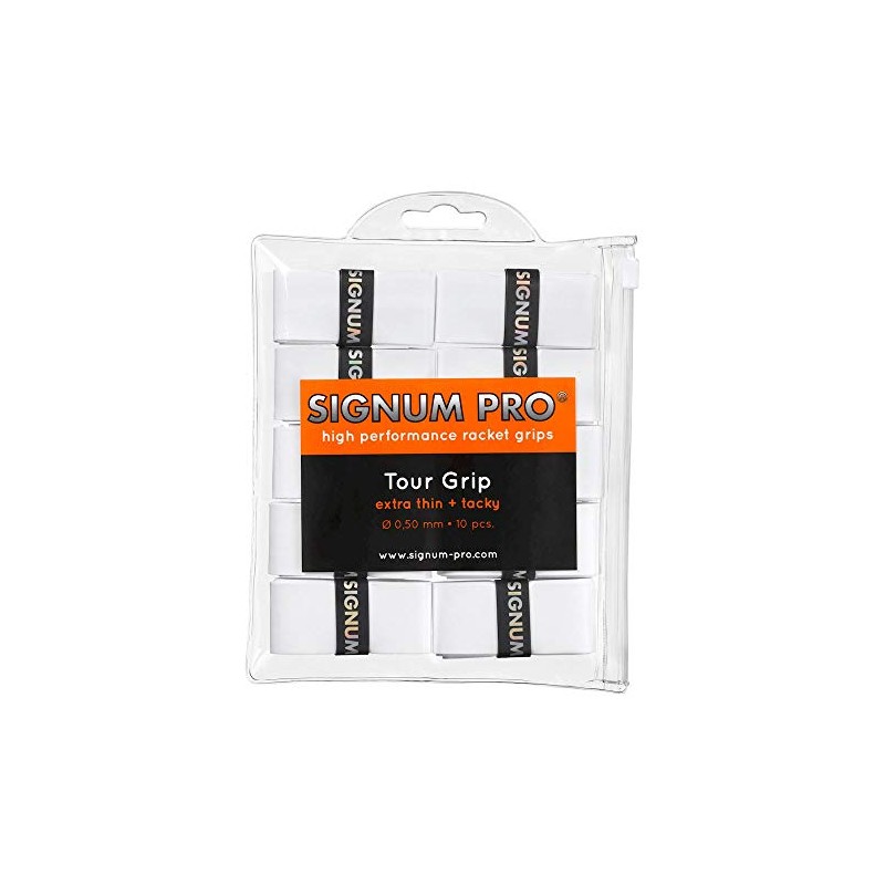 Signum Pro Tour Grip Pack of 10 White Overgrip One