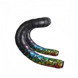 SUKOUSRAM Bike Bar Tapes PU+EVA Gradient Bright Color Tapes with Plugs Self-Adhering Tape for Road Bicycle Mountain MTB Cycling,Multicolored