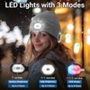 Rotibox Bluetooth Beanie with Light, Unisex USB Rechargeable 4 LED