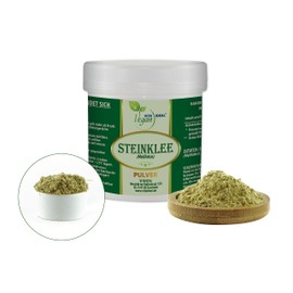 VITA IDEAL Vegan® STEINKLEE - Herb 4 x 200 g Powder - Melilotus - Daily Serving 560 mg Stone Clover Herb, Natural, Vegetable & No Additives, Includes Measuring Spoon