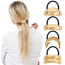 4 Pieces Of U-Shaped Hair Rope, Fashionable And Simple Hair Accessories, Ponytail Hair Rings, Hairstyle Accessories, Elastic Hair Rings.