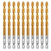 UBESTHS Titanium Twist Drill Bit Set, 10 Pcs 1/4" Hex