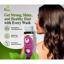 RIBON'S Onion, Aloe Vera, and Rosemary Shampoo – Natural-Looking Thicker Hair – Sulfate-Free, Paraben-Free, Deep Cleansing Shampoo for Healthy Hair and Scalp – 450 ml